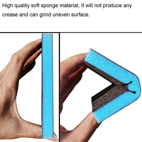 12 Pack 80 Grit Coarse Grade Sanding Sponge Blocks, Washable and Reusable Sand Sponge Kit for Polishing Wood and Metal