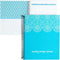 Blue Monthly Budget Planner, Bill Organizer with 24 Pockets for Receipts, Home Expense Tracker (8x10 In)