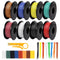 22 AWG Stranded Wire Spool, 16.5ft Each in 8 Colors - Silicone Electrical Tinned Copper Wire Kit for DIY