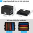 Upgraded File Box with Lock - Fireproof Document File Organizer Box with Water-Resistant Zipper & Adjustable Handle -