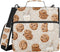 Krafig Cookies Milk Pattern Cute Zipper Binder Bag 3 Ring with Handle Shoulder