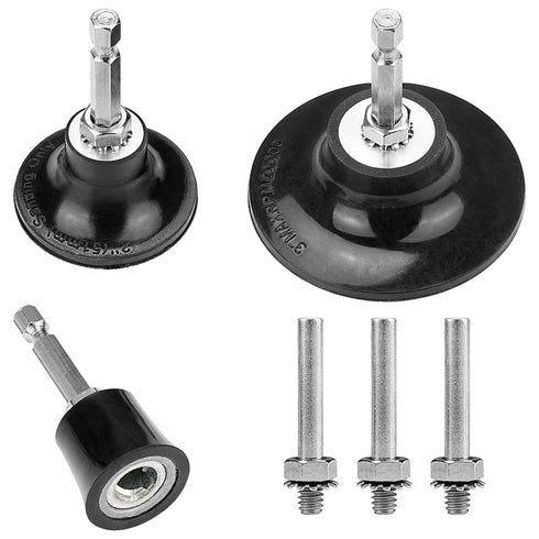 Junchamp Quick Change Disc Pad Holder, 3 Pack Roll Lock Disc Holder, with