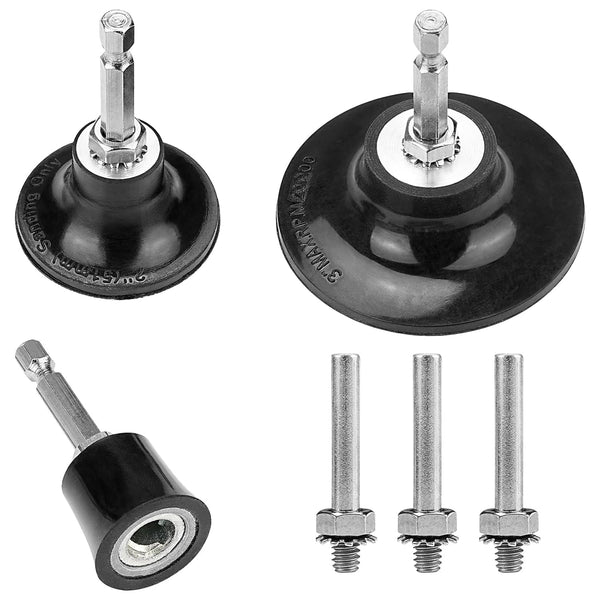 Junchamp Quick Change Disc Pad Holder, 3 Pack Roll Lock Disc Holder, with