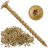 200 Pcs Construction Lag Screws #14 x 3 Inch, Exterior Structural Coated Star Drive Screws with Modified Truss Washer