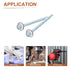 #14x4" Hex Washer Head Self Drilling Screws with EPDM Washer - 25 Pack, Carbon Steel Self Tapping Metal Sheet Screws