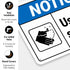 10x7 Inches, .040 Notice Use Hand Sanitizer Sign, Rust Free Aluminum, Fade Resistant, Made in USA