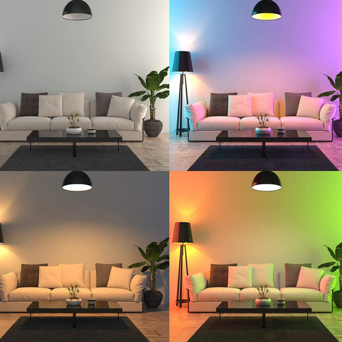 Bulbs 10W Bulb 5000k (2 Pack) Vgogfly RGB Led Light Color Changing Light with Remote Control Daylight White Remove