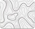 Audimi Topographic Contour Mouse Pad, Minimalist Map for Laptop Wireless Mouse, Home Office Travel, 9.5x7.9 Inch