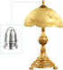 1" 4Pcs 1/4-27 PATIKIL Tall Iron Lamp Finials Cap Knob, Lamp Screw Round Head Holder Tapped for Table and Floor Lamp