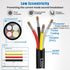 18awg 0.8mm Electrical Wire 4 Core Extension Cable 20feet UL2464 DC 5V/12V/24V/300V 18 Gauge Copper