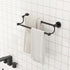 16-26 Inches SUS304 BESy Adjustable Double Bath Towel Bar for Bathroom Stainless Steel Towel Holder, Hotel Style Wall