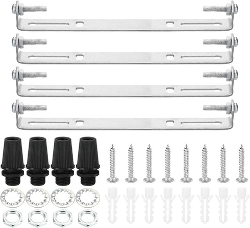 PATIKIL 150mm Ceiling Light Plate Kit, 4 Set Light Fixture Mounting Bracket