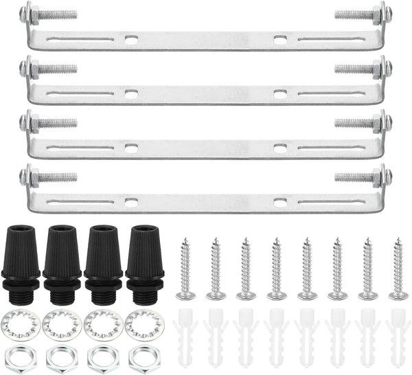 PATIKIL 150mm Ceiling Light Plate Kit, 4 Set Light Fixture Mounting Bracket
