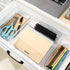 8 2-Size Pcs Mixed Extendable Clear Drawer Organizer, All Adjustable Vanity Storage Box, Desk Drawer Organizer, Acrylic