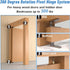 PercyEffie 200Lb Doors,360 Pivot Hinge Heavy Duty for Max Wood Door,Hidden Door Hinge for Secret Degree Rotation,Pivot