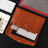 VANRA PU Leather File Folder Organizer, Document Holder with Magnetic Closure for A4 Letter Size Paper (Brown)