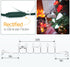 33ft 50 C9 Brizled Red & White Christmas Lights, LED Faceted String Lights Outdoor, Linkable Christmas Tree Light, UL