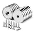 DIYMAG Neodymium Round Base Cup Magnet, 60LBS Strong Rare Earth Magnets with Heavy Duty Countersunk Hole, Pack of 12