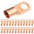 SELTERM 25pcs 2/0 AWG 1/2" Stud Battery Lugs, Heavy Duty Copper Wire Lugs for Electrical Battery Cables