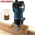 Trimming Machine Slotted Bracket for Woodworking, 2 in 1 Invisible Fastener Slotting Locator, Aluminum Alloy Router