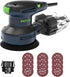 ZEITE 5 Inch Random Orbital Sander, 3.0 Amp Tool for Woodworking, Variable Speed 5000-12000 OPM, 10 Feet Cord, Dust Box