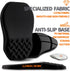 Ergonomic Slope Mouse Pad with Wrist Support, Carpal Tunnel Pain Relief, Memory Foam (12x8 inch, Black)