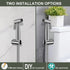 Set Premium Brushed Sink Faucet Handheld Bidet Sprayer for Toilet -Bidet Attachment for Warm & Cold Water with Dual