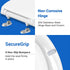 Plus Toilet Seat Elongated, Soft Close Toilet Seat, No-Slam, Magnetic Quick-Release Easy Clean, Easy Installation