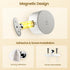 3 3 360Rotate Bedside,White-2 Pack Wall Mounted Lamp LED Wall Lights with Rechargeable Battery Operated, Color