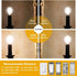 6 Pack Leools E12 Dimmable G16.5 Bulbs, 6W (60W Equivalent), 600lm, Soft White 3000K for Chandeliers, Ceiling Fans