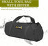 12 Inch Small Tool Bags for Men, Large Capacity Canvas Zipper Tool Tote Bag for Wrenches, Screwdrivers (Black)