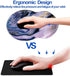 Non Slip Mouse Pad with Wrist Support, Ergonomic Mouse Mat for Office, Computer, Laptop & Mac (Purple Marble-Wrist)