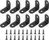 uxcell 10Pcs L-Shaped Brackets Corner Brace, 1.18"x1.18"x0.63" Corner Bracket Shelf Bracket Right