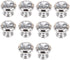 SANCHAKOU Crystal Knobs for Drawers 10 Pcs 1.25 * 1.14Inch Single Hole Crystal