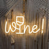 Dimmable White,5V Acrylic Wine Neon Sign for Wall or Window Background Decor,LED Bar Neon Decorative Cocktails Light