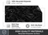 Rinaze Extra Large Gaming Mouse Pad with Black Topographic, XXL Mousepad, Big Mouse Mat Desk Pad, Non Slip Keyboard Pad