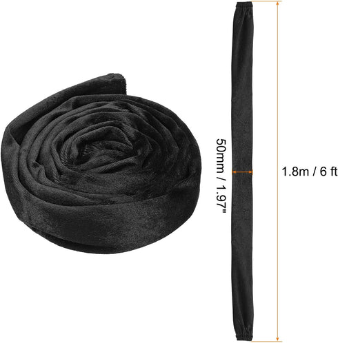 1.97" 6Ft 1 PATIKIL x Chandelier Chain Cord Cover, Pcs Velvet Cloth Fabric Chain Sleeve for Chandelier, Wires Swing