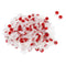 Antrader 100 Pcs Data Phone Wire Butt Splice 3 Ports UR Connectors, Red Clear
