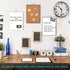 TSJ OFFICE Small White Board - 16" X 12" Portable Gold Aluminum Framed Magnetic Dry Erase Board with Handle, To Do List