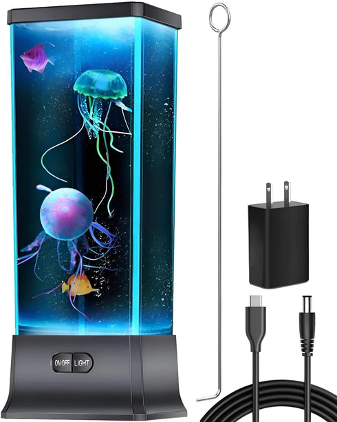 CALOVER Gifts for Kids Men Women Friends Family Cool Jellyfish Lamp Night