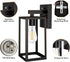 E26 SHINE HAI Dusk to Dawn Outdoor Wall Lantern, Exterior Sensor Light Fixture with Base Socket, Waterproof Wall Mount