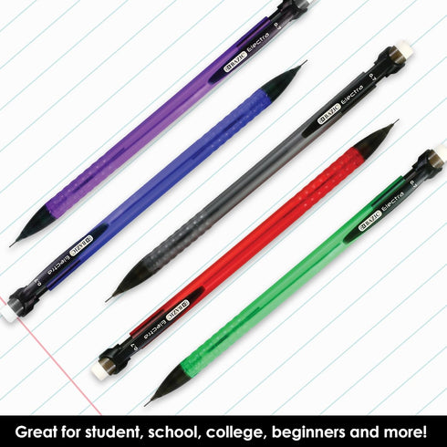 BAZIC Electra Mechanical Pencil 0.7mm, Smooth Writing, Latex Free Eraser, 5/Pack, 1-Pack