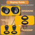 Elegaperma 8 E27 E26 1-3/8" 1-1/2" (36mm, 41mm) Pcs Socket Rings for Lamps, Socket Ring for Lamps, & Light Socket Shade