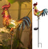 Tryme Rooster Solar Lights Outdoor Decorative Garden Statue Gifts for Chicken Lovers