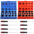 Swpeet 834Pcs O-Ring Washer Assortment Kit, SAE and Metric, Nitrile Rubber for Plumbing and Automotive