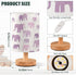 ALAZA Bedside Table Lamp Elephant Purple Lamp for Girls Boys Bedroom with USB Port LED Kids Nightstand Lamp Wood Base
