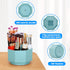 LETURE Desk Organizer, 360-Degree Rotating Pen Holder with 5 Compartments for Home Office Storage