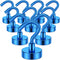 Grtard 10 Pack Heavy Duty Magnetic Hooks, 25Lbs+ Neodymium Magnet Hooks for Hanging, Strong Magnetic Hooks for Indoor