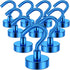 Grtard 10 Pack Heavy Duty Magnetic Hooks, 25Lbs+ Neodymium Magnet Hooks for Hanging, Strong Magnetic Hooks for Indoor