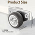 HhdvdyWgd 1.25" 4Pcs Side Mount Casters, Heavy Duty Low Profile Caster Wheels for Furniture Storage Bins Plant Stands